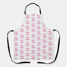 Allover Impressão Apron Sugar Ajuda Tudo