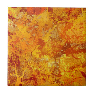 Alloy Orange e Amber Paint Splatter Abstrato
