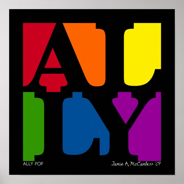 ALLY Pop Poster (Preto) (Frente)