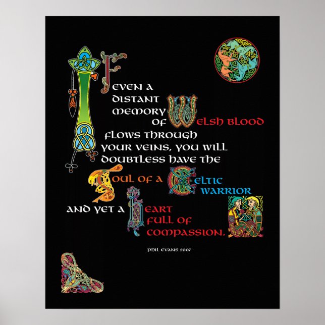 Alma De Um Poster De Guerreiro Celta (Frente)