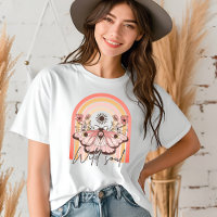 Alma Selvagem Retro Boho Arco-Íris Borboleta Flora