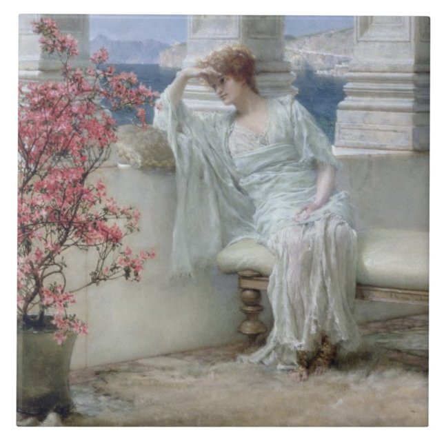 Alma-Tadema | seus olhos é com seus pensamentos? (Frente)