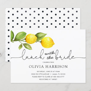 Almoço de Limão com Convite para Chá Noiva