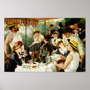 Almoço de Renoir do poster do partido do barco