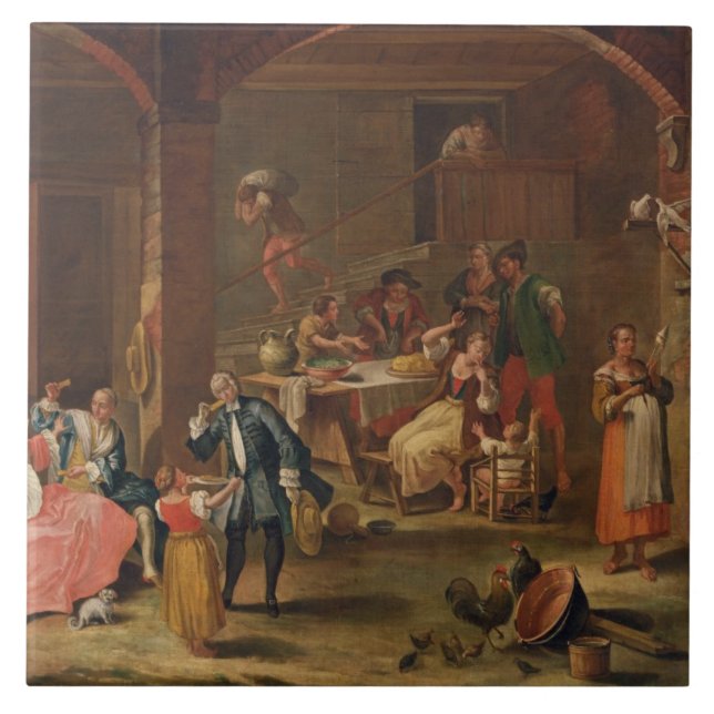 Almoço no país (óleo em canvas) (Frente)