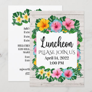 Almoço ou Qualquer Ocasião - Ver Verso  Convite