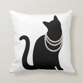 ALMOFADA 黒猫と宝石 クッション
