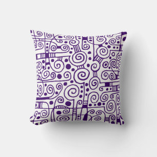 Almofada 040512 - Deep Purple on White (Roxo profundo em br