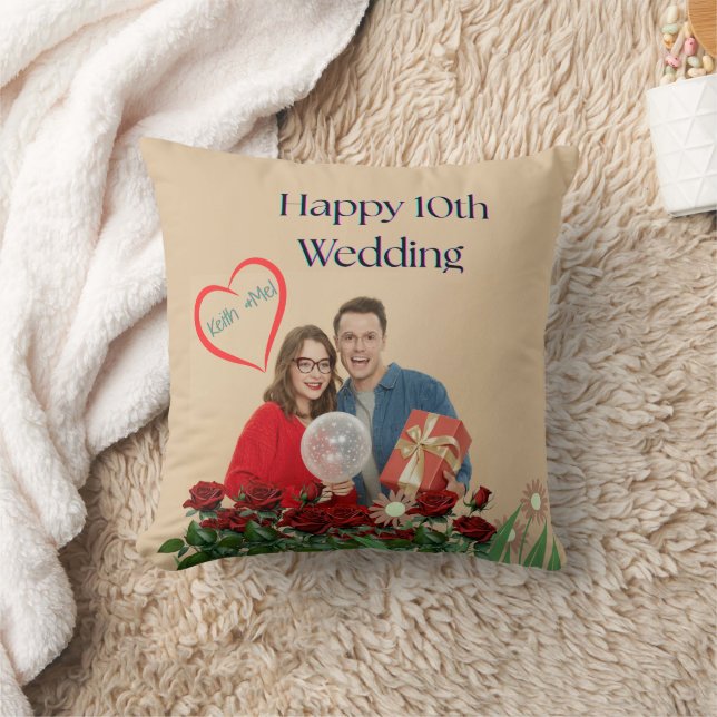 Almofada 10º Aniversário de Casamento (Cobertor)