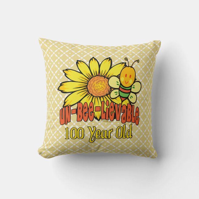 Almofada 100º aniversário - Inacreditável aos 100 anos (Frente)