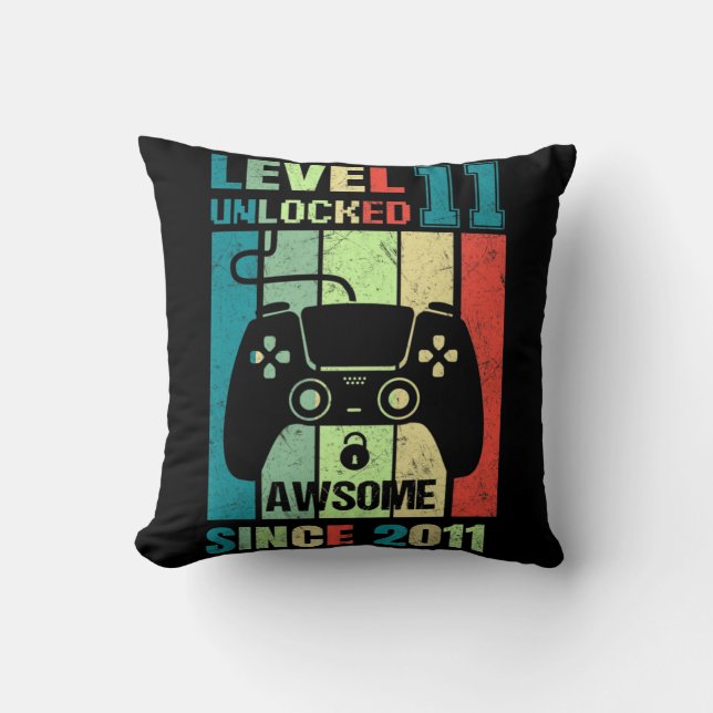 Almofada 11 Birthday Gift Level 11 (Presente de Aniversário (Frente)
