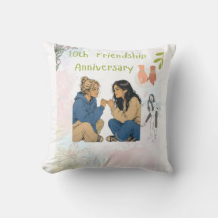 Almofada 15 Anos de Amizade & Contando Melhores Amigos