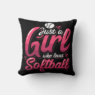 Almofada 15.Apenas Uma Menina Que Ama Softball