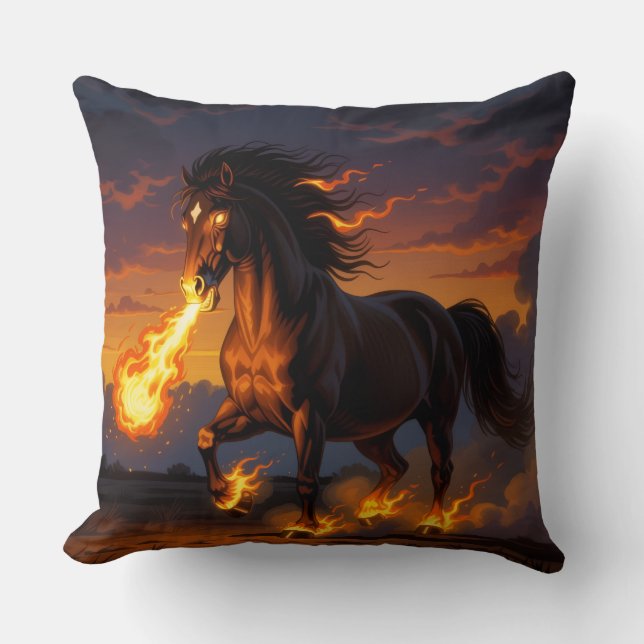 Almofada „2026 – Das Jahr des Feuerpferds“ (Frente)