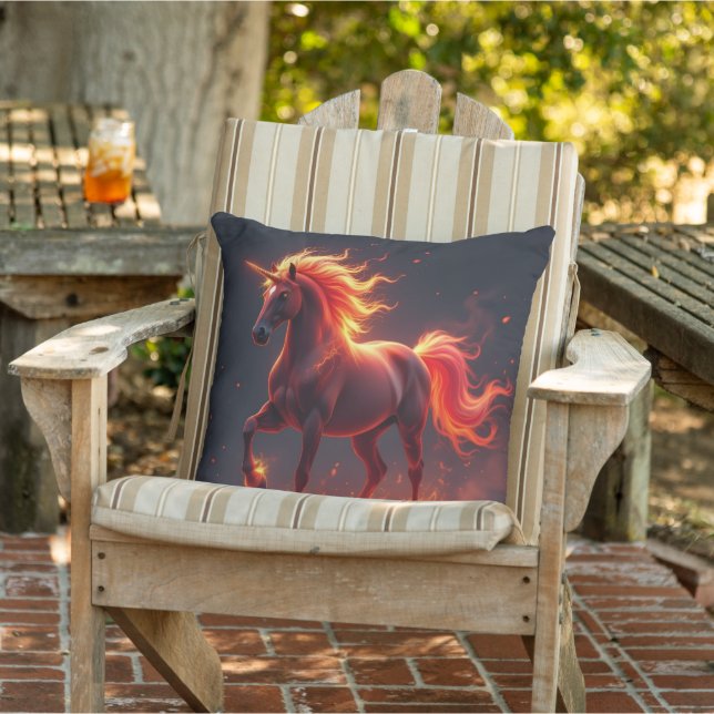 Almofada „2026 – Das Jahr des Feuerpferds“ (Cadeira)