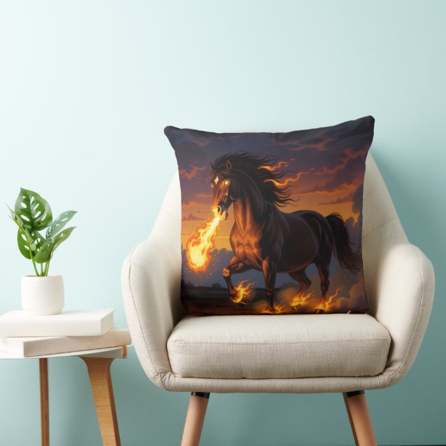 Almofada „2026 – Das Jahr des Feuerpferds“ (Cadeira)