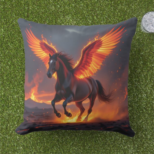 Almofada „2026 – Das Jahr des Feuerpferds“ (Grama)