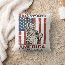Almofada 250º Estátua da Liberdade América Obama Faixa Patr