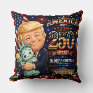 Almofada 250 Anos de Independência Trump Estátua da Liberda