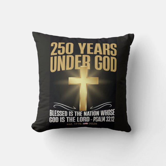 Almofada 250 Anos Sob Deus (Frente)