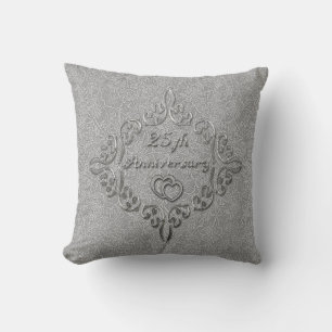 Almofada 25 Silver Casamento Travesseiro decorativo