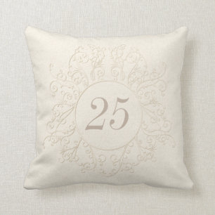 Almofada 25os presentes personalizados do aniversário ou
