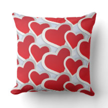 2 Corações Vermelhos Corações Repetindo Coração Pa