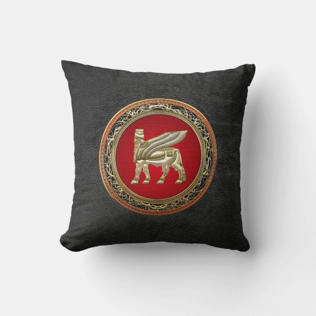 Almofada [300] Bull voada Babylonian Lamassu [3D] (Frente)