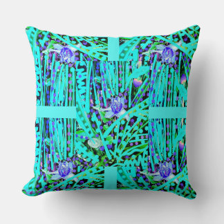 Almofada 3 Luas Azuis e Rosa Maravilha