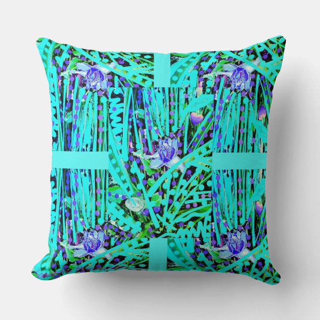 Almofada 3 Luas Azuis e Rosa Maravilha (Frente)