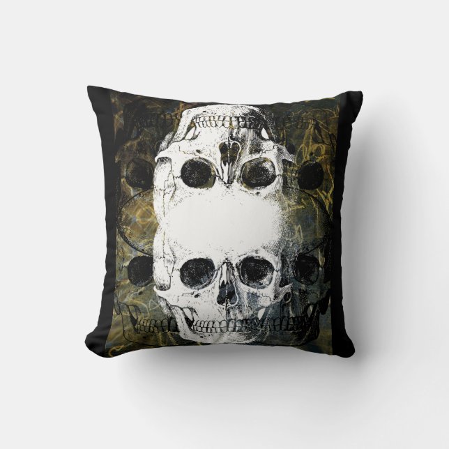 Almofada 3 Skulls Graffiti (Frente)