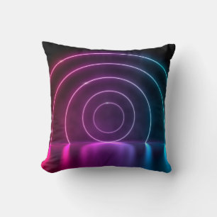 Almofada 3d Anel do portal do círculo ultravioleta linhas b