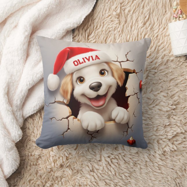 Almofada 3D Puppy Natal (Cobertor)