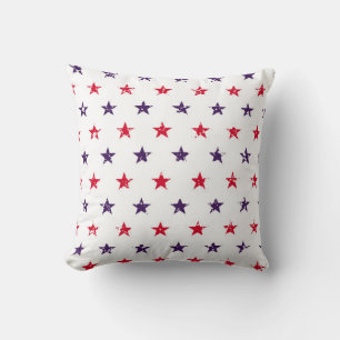 Almofada 4º de julho Stars Grunge Abstrato Seamless Pattern