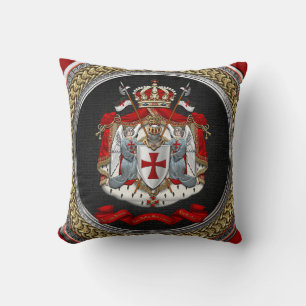 Almofada [400] Cavaleiros Templários Casaco de Armas
