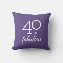 Almofada 40 e Travesseiro decorativo fabuloso, violeta aniv