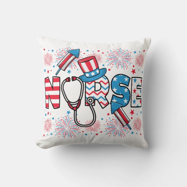 Almofada 4 De Julho, Enfermeira Patriótica (Frente)