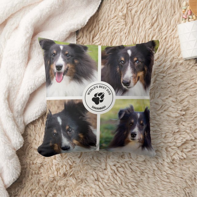Almofada 4 Modelo de Colagem de Fotos de Animais de Estimaç (Cobertor)
