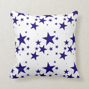 Almofada 4o do teste padrão do respingo da estrela azul de