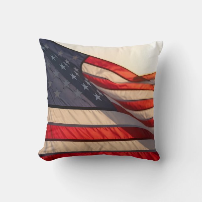 Almofada 4th of july independence day wavin flag (Frente)