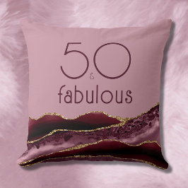 Almofada 50 e Fabuloso 50... Burgundy Brink Agate