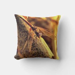 Almofada 534424932Elegante Red Darter Dragonfly Insett Art