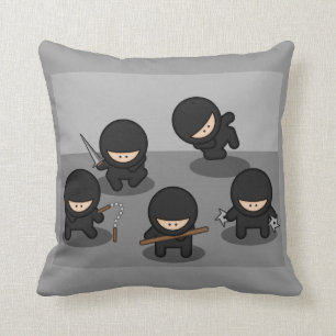 Almofada 5 poucos desenhos animados Ninjas