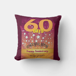 Almofada 60 Dias NOME PERSONALIZADO Aniversário do 12º Pass