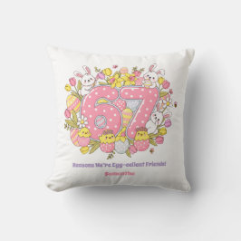 Almofada 67 Reasons We’re Egg-cellent Friends! Easter