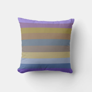 Almofada 70s Horizontal Stripes in Lilac, Mustard & Caramel