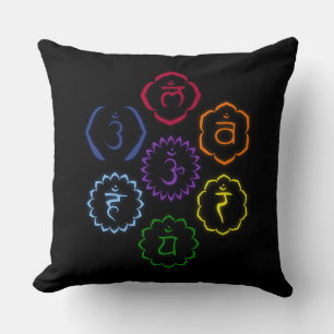 Almofada 7 Chakras principais em um círculo