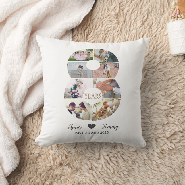 Almofada 8º Aniversário de Casamento (Cobertor)