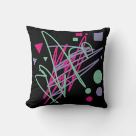 Almofada 80 anos oitenta cores de vintage salpicam medley a