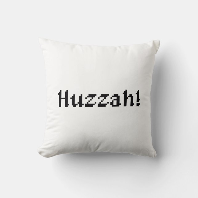 Almofada 8 Bits Huzzah! (Frente)